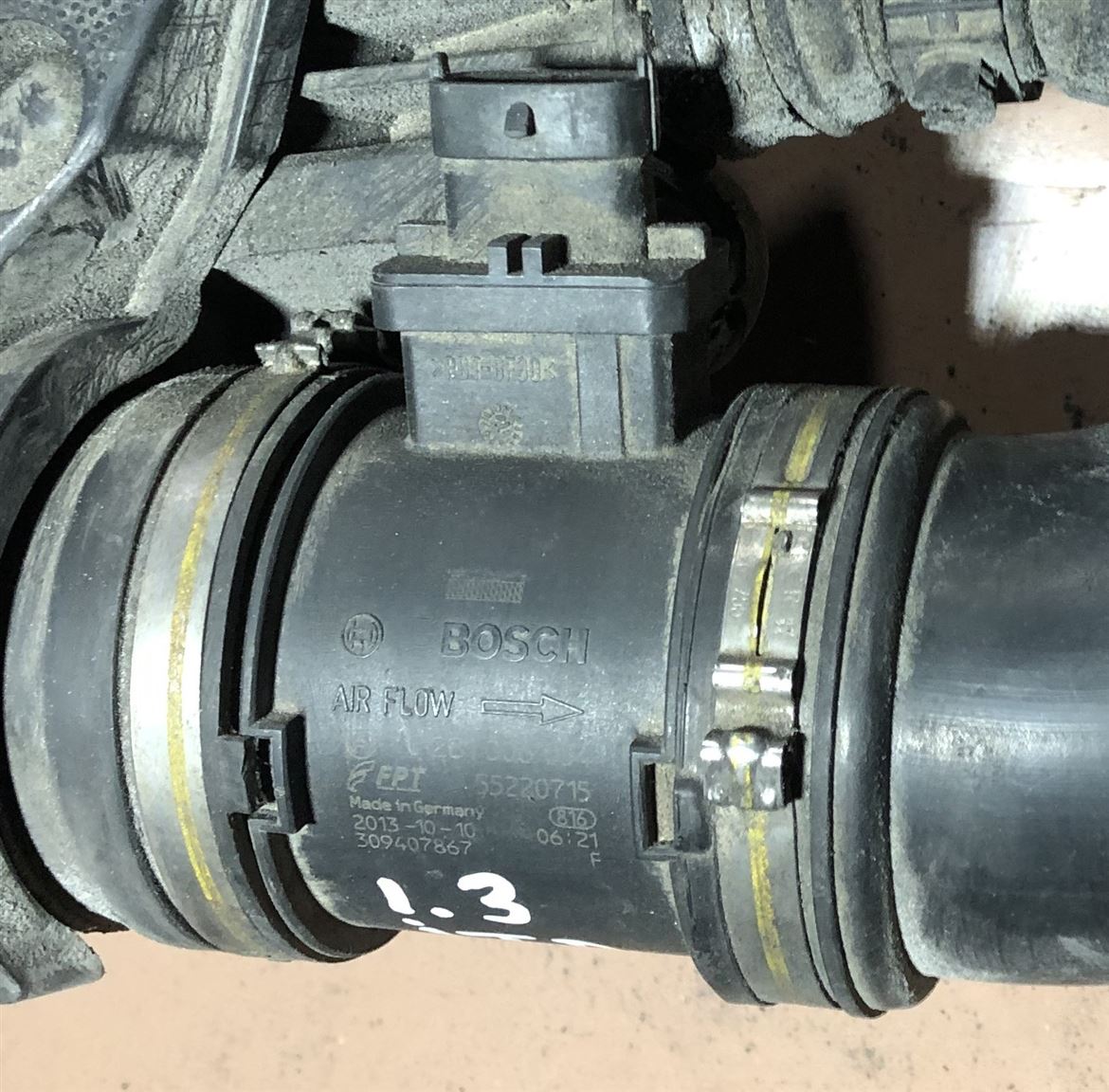 Peugeot Bıpper 1.3 HDİ Hava Akış Metre Debimetre Bosch 0281006054