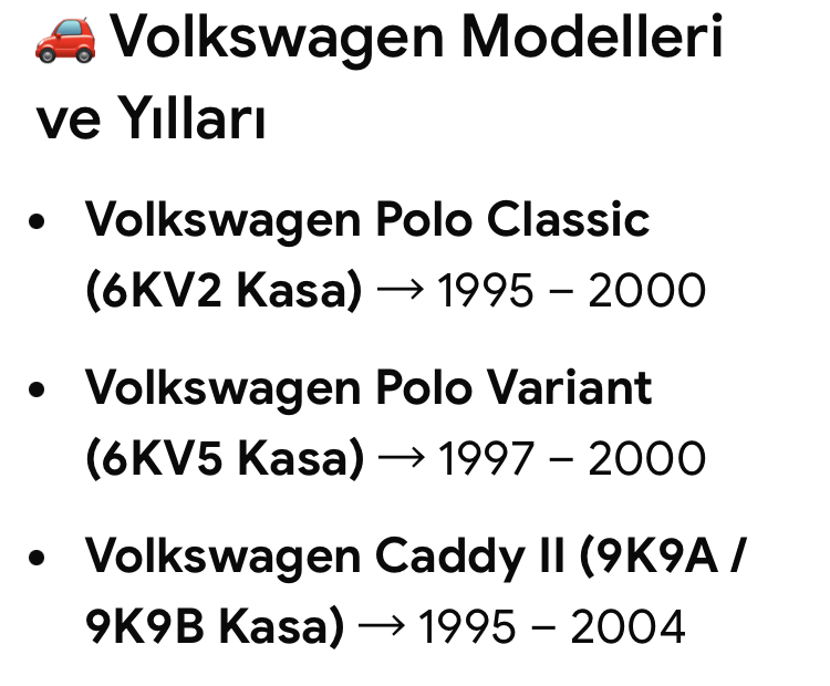 Volkswagen Polo Caddy 1995-2003 Ön Cam Silecek Motoru (BOSCH)