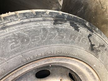 Çıkma Minibüs Lastiği 205-75 R16 (4 Adet)