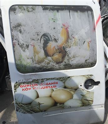 Fiat Doblo 2004-2010 (Açık-Camlı) Sağ Sürgülü Kapı