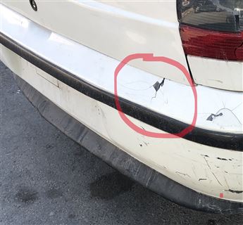 Fiat Siena 1998-2002 Arka Tampon (Lokal Çatlak Mevcut)