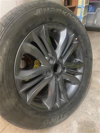 Ford Focus Puma Mondeo C-Max 225/60/R17 Hankook Lastik + Alaşımlı Jant (1 Adet)