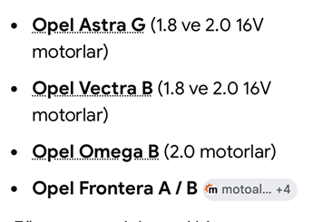 Hyundai Accent Elantra Sonata Astra Vectra Lancer Marş Motoru