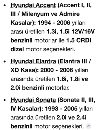 Hyundai Accent Elantra Sonata Astra Vectra Lancer Marş Motoru