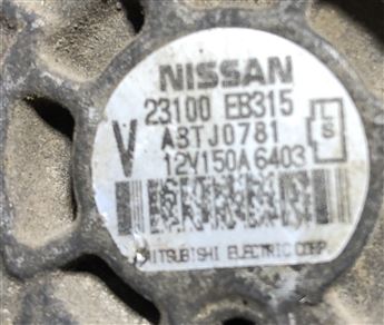 Nissan Navara Pathfinder 2.5 DCİ 2005–2010 Şarj Dinamosu (23100-EB315) 
