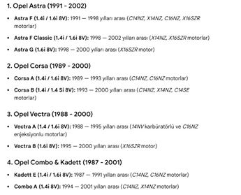 Opel Astra Corsa Vectra Combo 1.4-1.6 8V 1987-2000 Eksantrik Yuvasıd