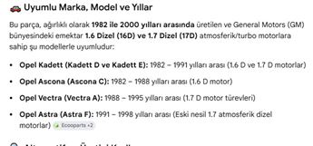 Opel Astra F Vectra A Kadett Ascona 1983-1998 Fren Vakum Pompası 90106995