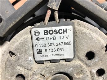 Opel Astra G Zafira A 1998–09 Klima Radyatör Fan Motor BOSCH 0130303247