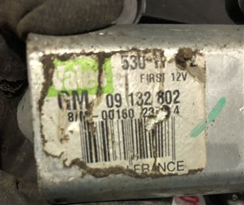 Opel Corsa C Kasa Arka Cam Silecek Motoru 09 132 8