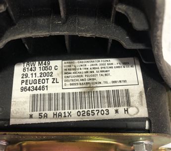 Peugeot Pejo Partner 1.9 2001 Direksiyon Airbag Hava Yastığı