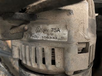 Renault Kangoo 1.9 D (7700 105333) Orjinal Şarj Dinamosu