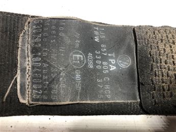 Volkswagen Golf Bora Jetta 1999-2007 Arka Sol Emniyet Kemeri 1J5857805C  (TRW 3300 3715)