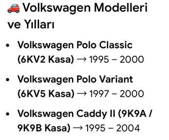 Volkswagen Polo Caddy 1995-2003 Ön Cam Silecek Motoru (BOSCH)